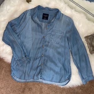 American Eagle Cotton Button-Up